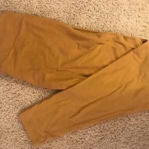 LulaRoe Mustard Yellow Leggings